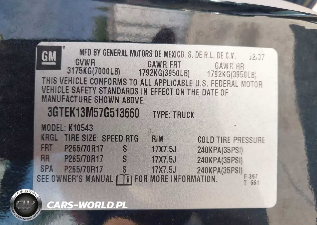 2007 GMC Sierra 1500 Sle1 VIN:3GTEK13M57G513660 - 9