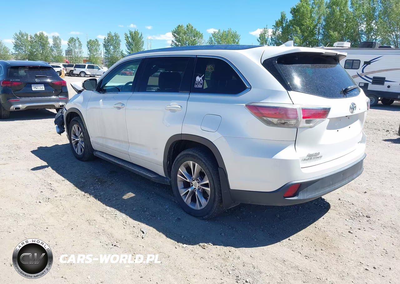 2015 Toyota Highlander Xle V6 VIN:5TDJKRFHXFS094295 - 3