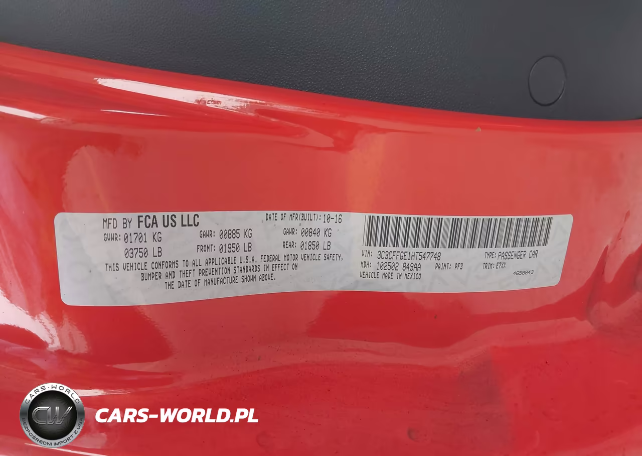 2017 Fiat 500E Battery Electric VIN:3C3CFFGE1HT547748 - 9