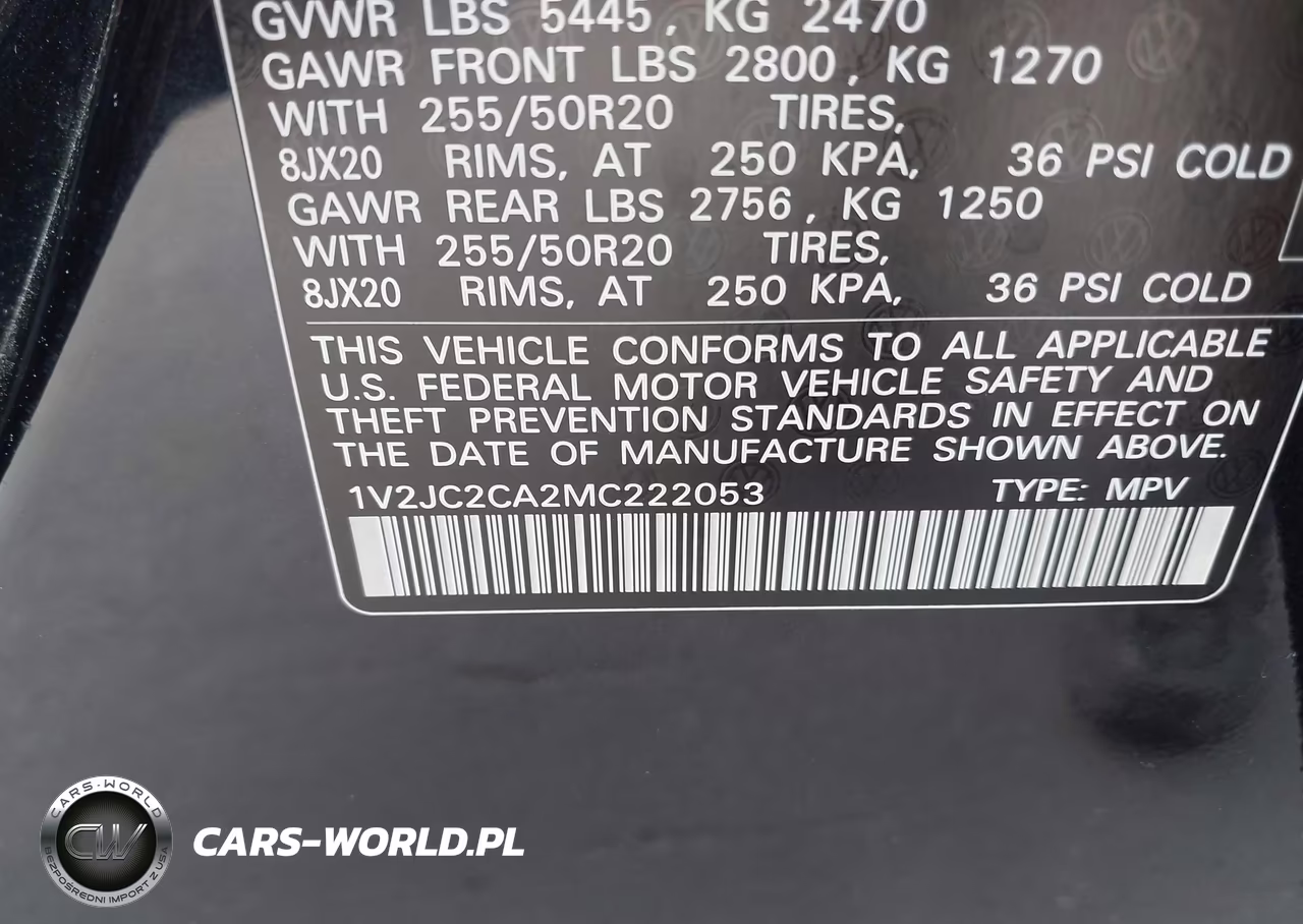 2021 Volkswagen Atlas Cross Sport 2.0T Se W-Technology VIN:1V2JC2CA2MC222053 - 9