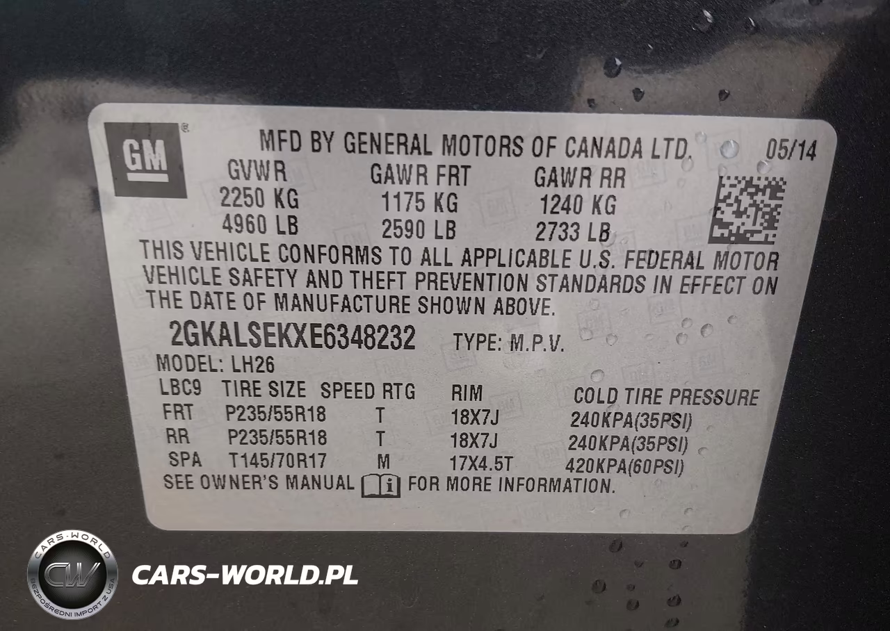 2014 GMC Terrain Slt-1 VIN:2GKALSEKXE6348232 - 9