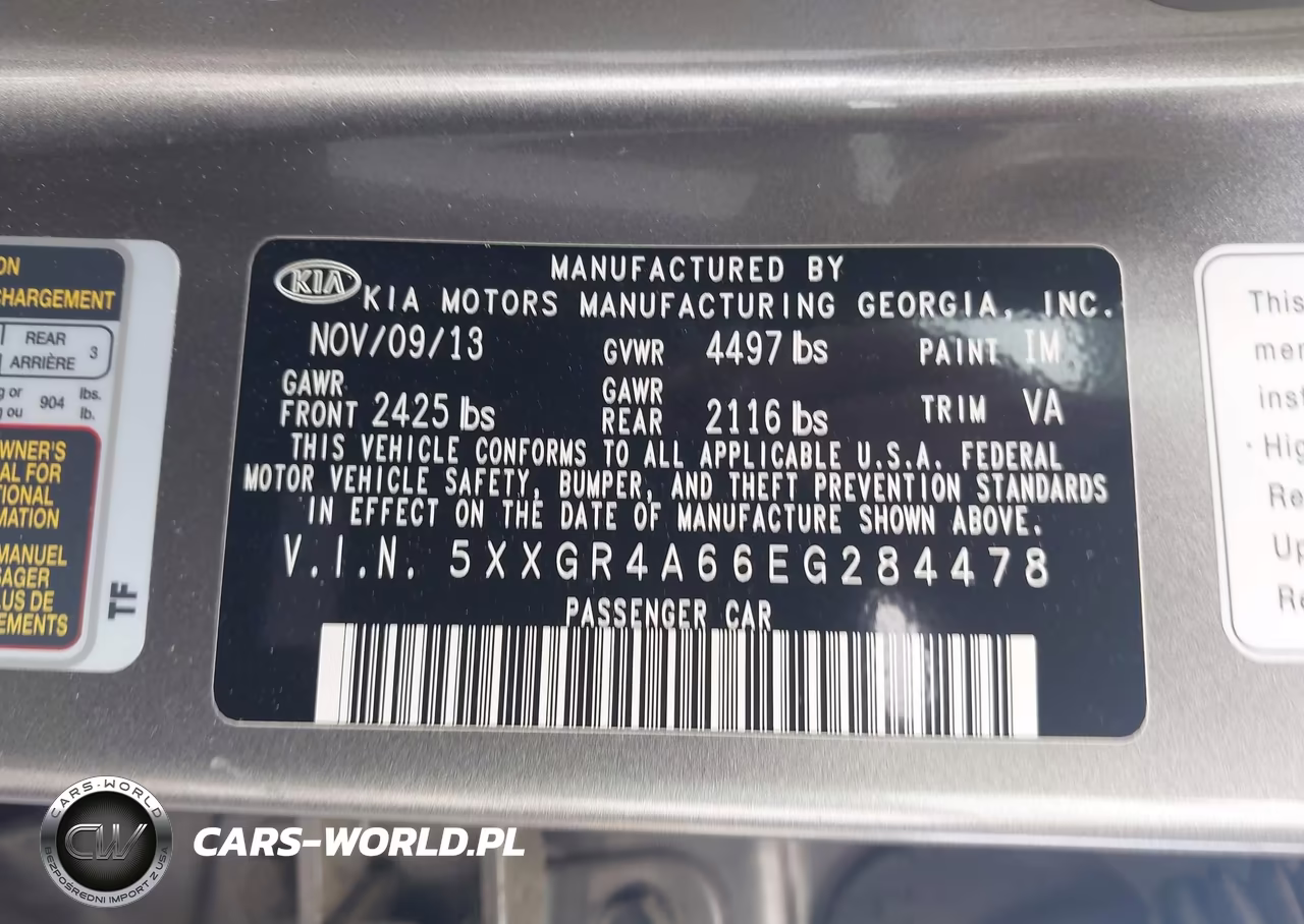 2014 Kia Optima Sxl Turbo VIN:5XXGR4A66EG284478 - 9