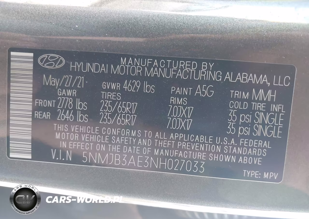 2022 Hyundai Tucson Sel VIN:5NMJB3AE3NH027033 - 9
