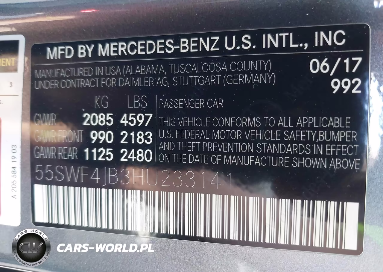 2017 Mercedes-Benz C 300 VIN:55SWF4JB3HU233141 - 9