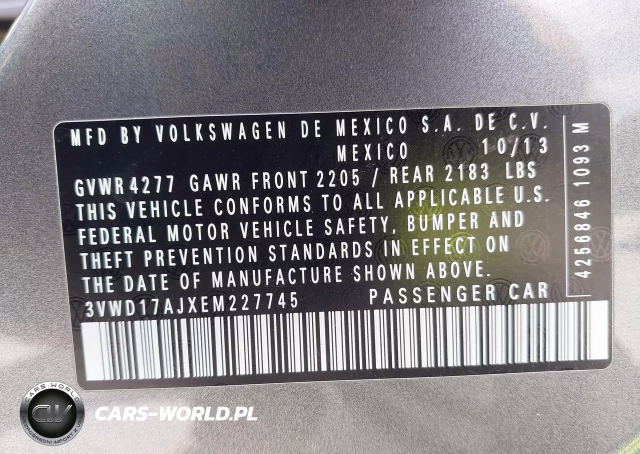 2014 Volkswagen Jetta 1.8T Se VIN:3VWD17AJXEM227745 - 9