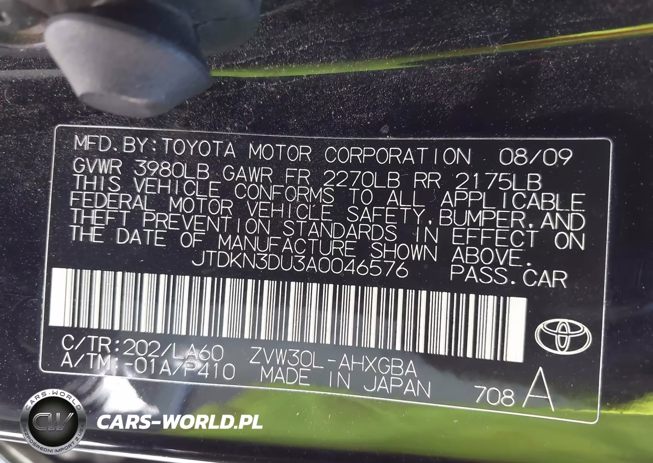 2010 Toyota Prius Iv VIN:JTDKN3DU3A0046576 - 9