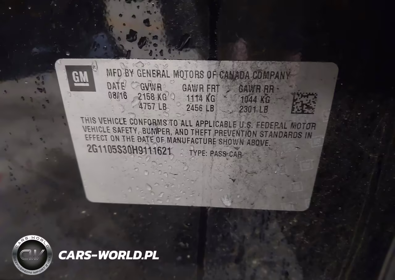 2017 Chevrolet Impala 1Lt VIN:2G1105S30H9111621 - 9