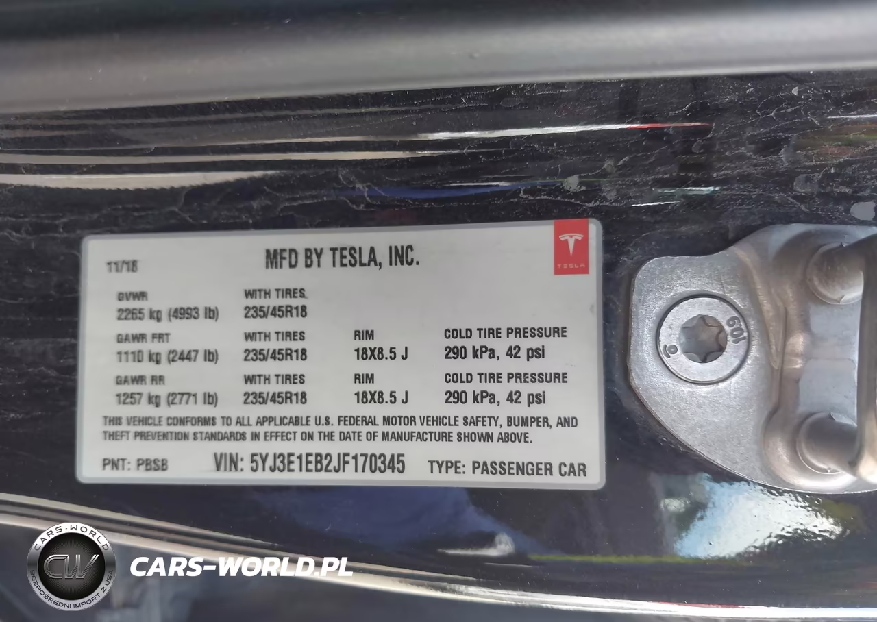 2018 Tesla Model 3 Long Range-Performance VIN:5YJ3E1EB2JF170345 - 9
