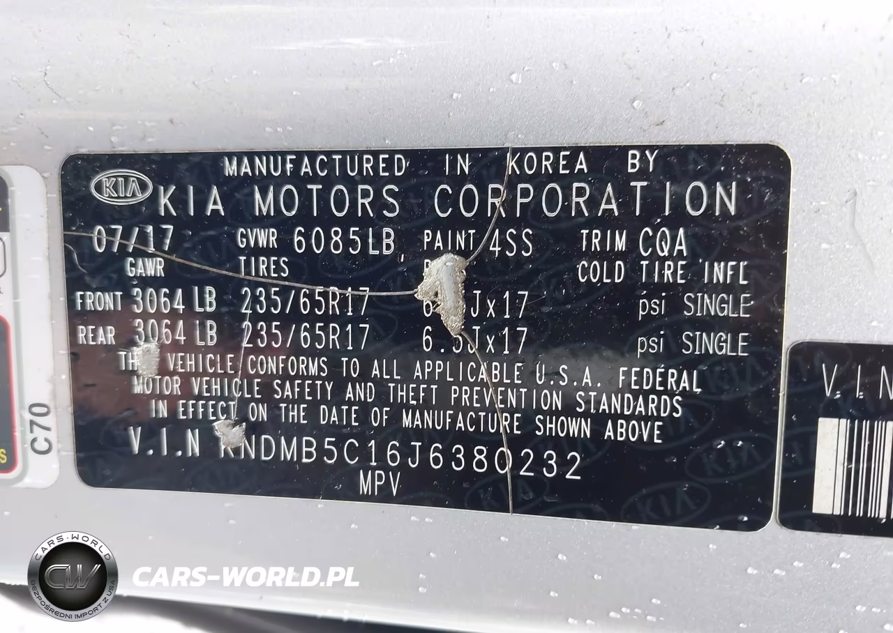 2018 Kia Sedona Lx VIN:KNDMB5C16J6380232 - 9