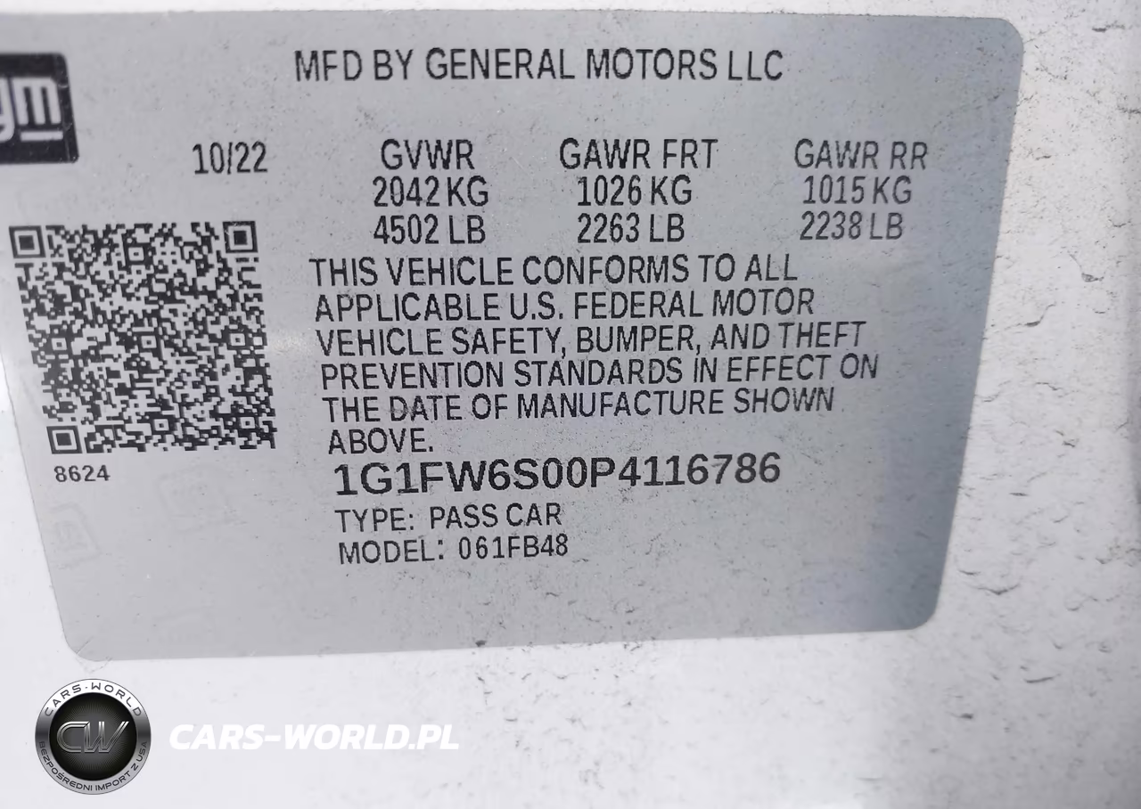 2023 Chevrolet Bolt Ev Fwd 1Lt VIN:1G1FW6S00P4116786 - 9