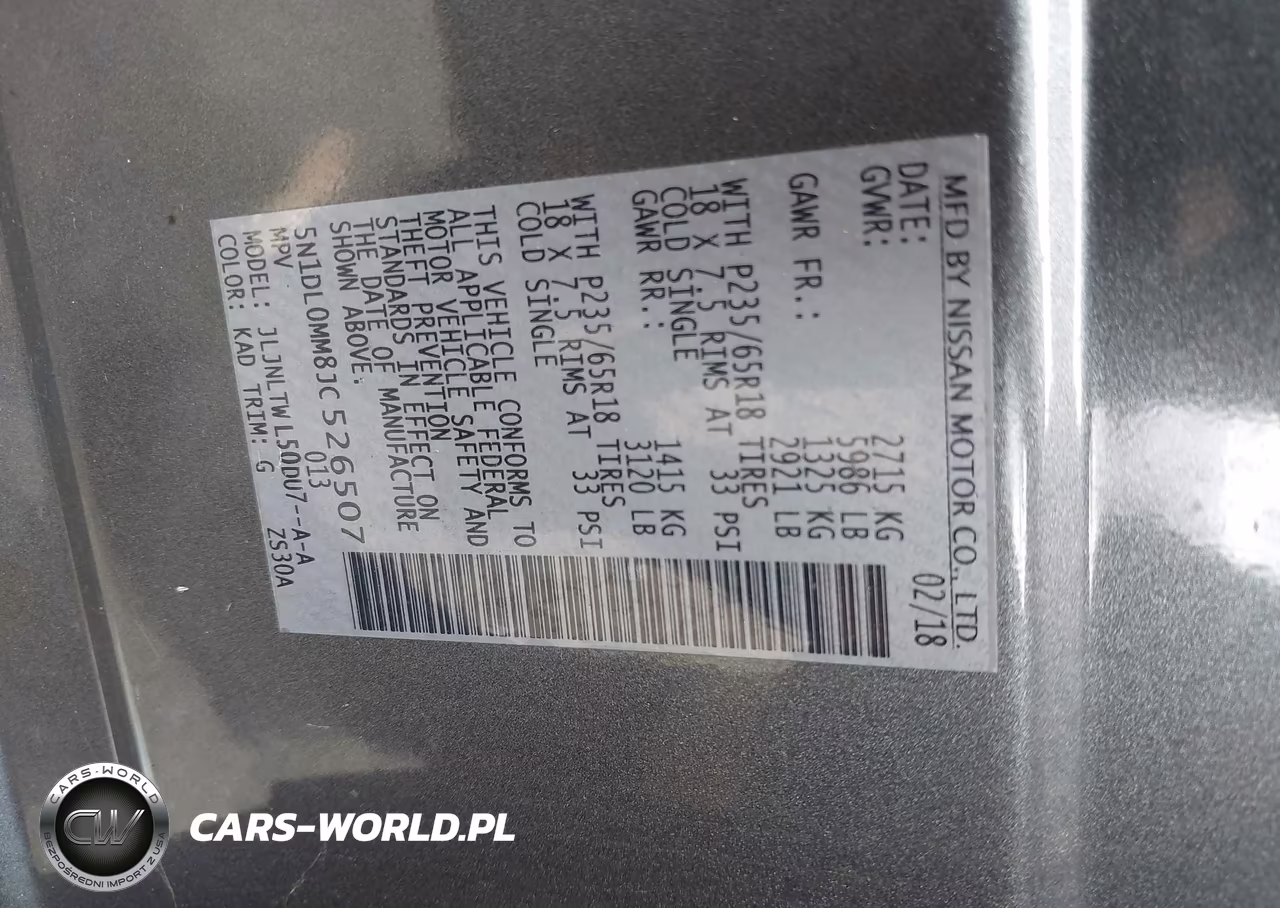2018 Infiniti Qx60 VIN:5N1DL0MM8JC526507 - 9