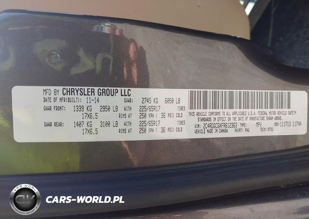 2015 Dodge Grand Caravan Sxt VIN:2C4RDGCGXFR612363 - 9