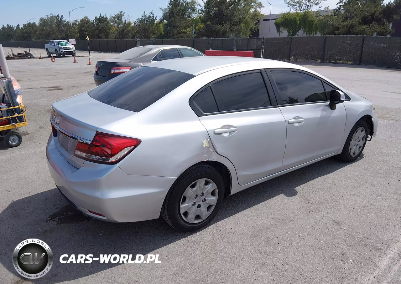 2013 Honda Civic Lx VIN:19XFB2F58DE240025 - 4