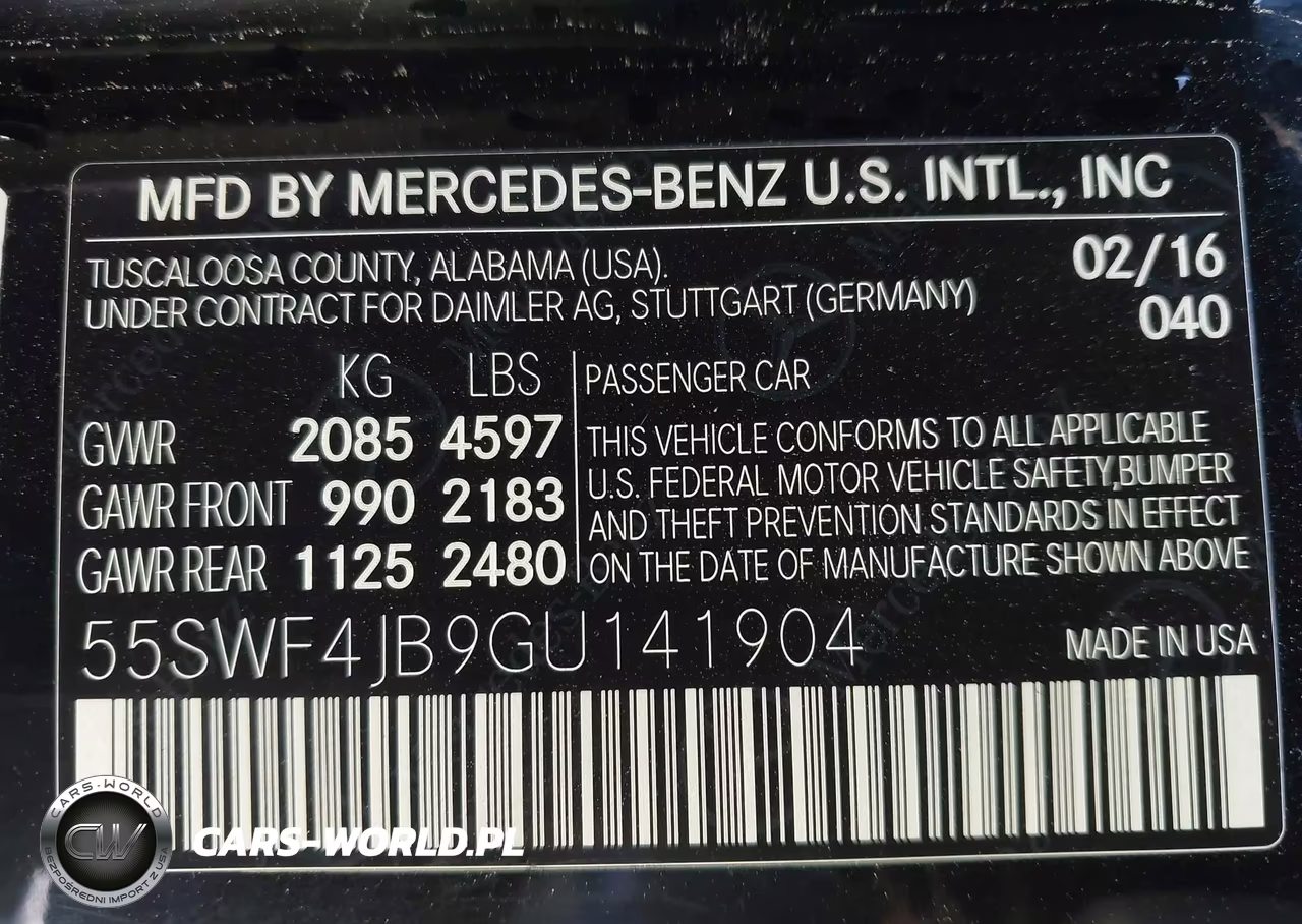 2016 Mercedes-Benz C 300 VIN:55SWF4JB9GU141904 - 9