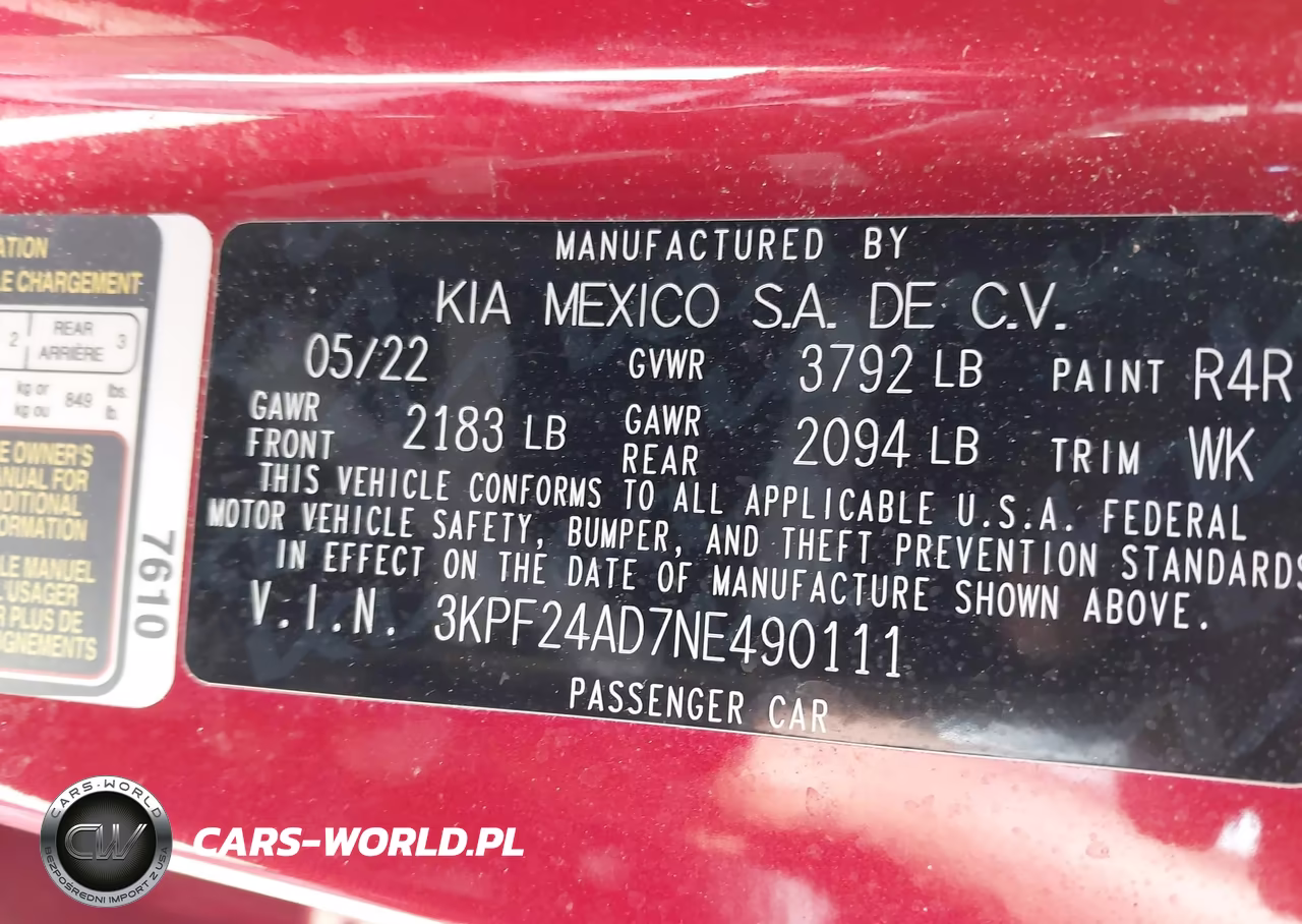 2022 Kia Forte Lxs VIN:3KPF24AD7NE490111 - 9
