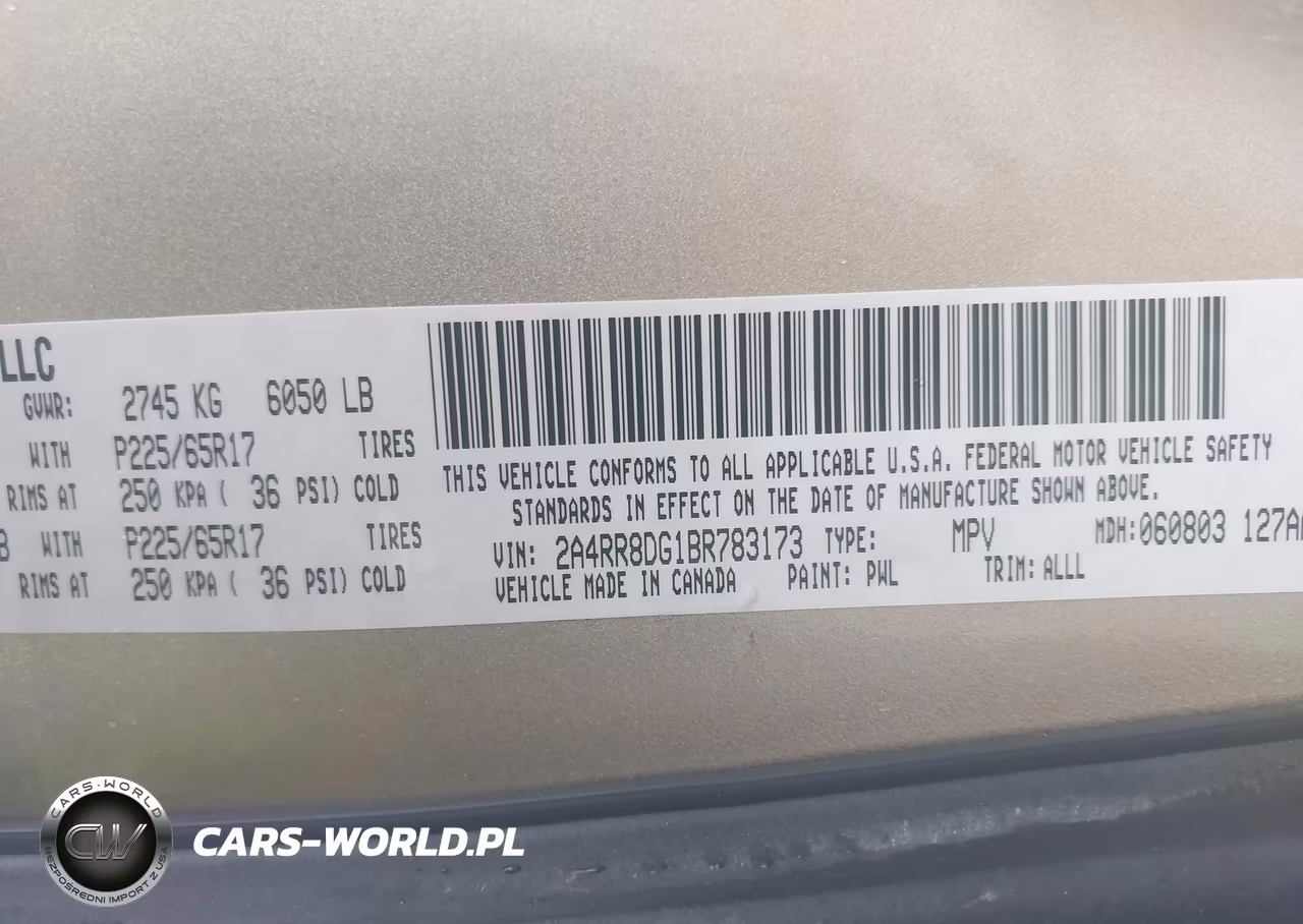 2011 Chrysler Town & Country Touring-L VIN:2A4RR8DG1BR783173 - 9