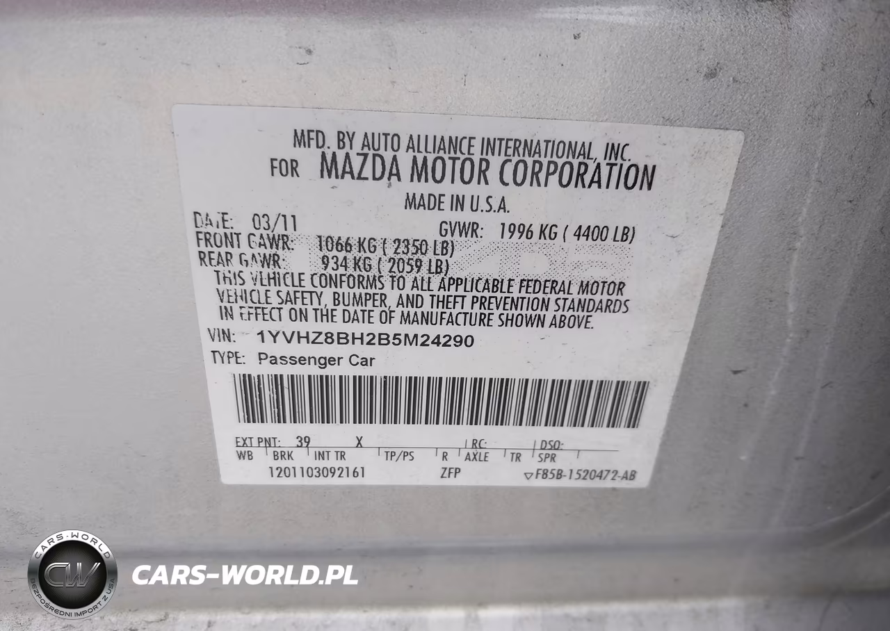 2011 Mazda Mazda6 I Sport VIN:1YVHZ8BH2B5M24290 - 8