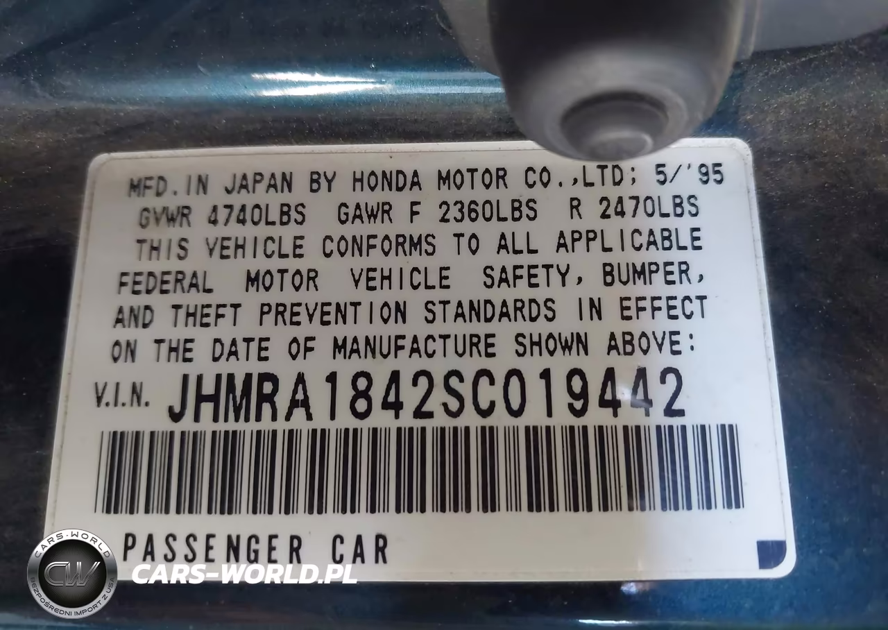 1995 Honda Odyssey Lx-Ex VIN:JHMRA1842SC019442 - 9