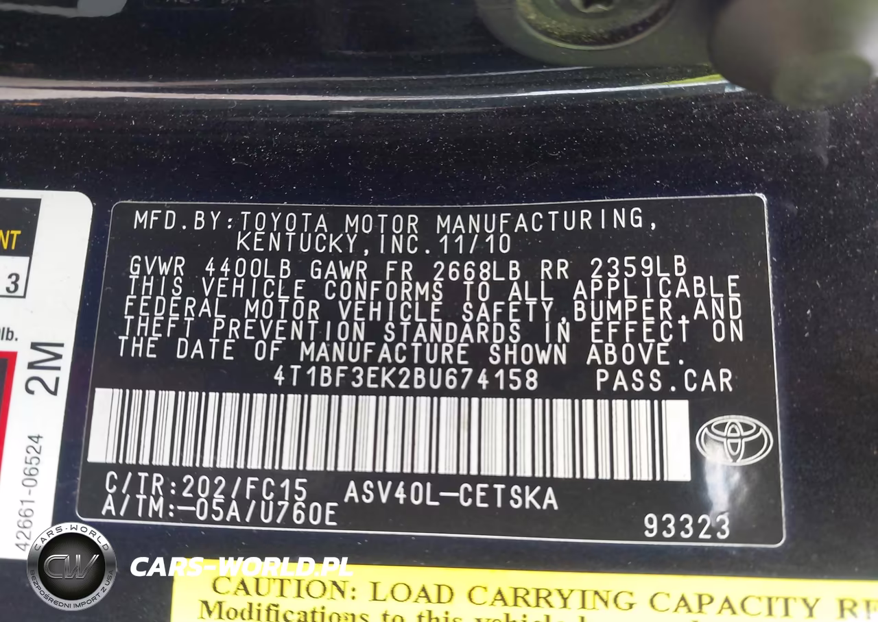 2011 Toyota Camry Se VIN:4T1BF3EK2BU674158 - 9