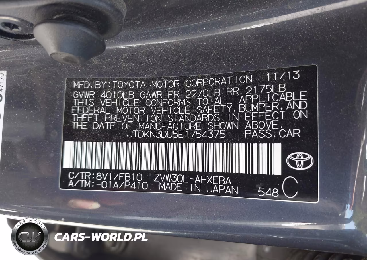 2014 Toyota Prius Three VIN:JTDKN3DU5E1754375 - 9