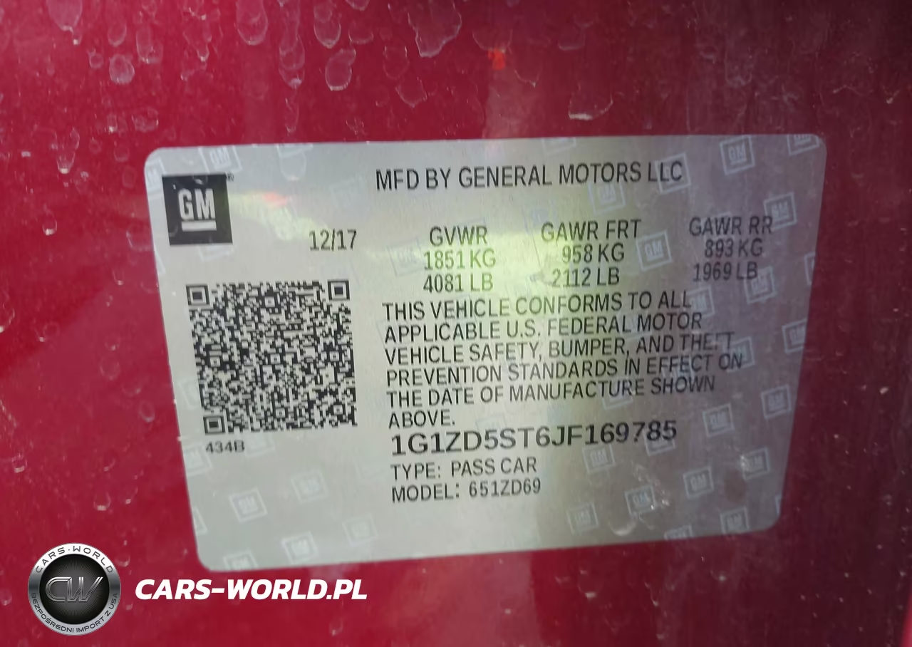2018 Chevrolet Malibu Lt VIN:1G1ZD5ST6JF169785 - 9