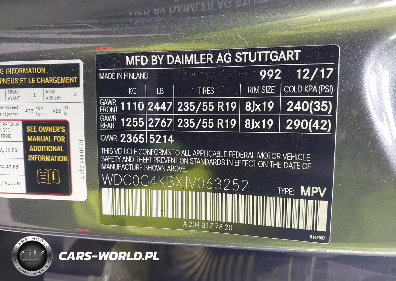 2018 Mercedes-Benz Glc 300 4Matic VIN:WDC0G4KBXJV063252 - 9