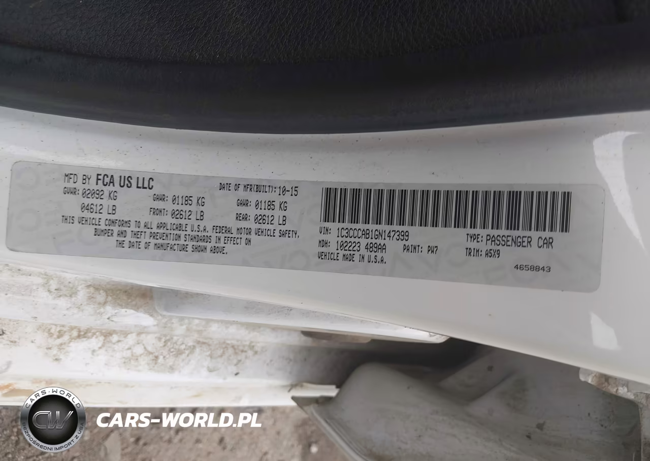2016 Chrysler 200 Limited VIN:1C3CCCAB1GN147399 - 9