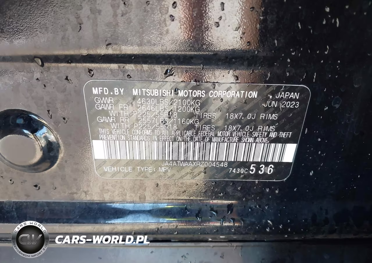 2024 Mitsubishi Eclipse Cross Se S-Awc VIN:JA4ATWAAXRZ004548 - 9