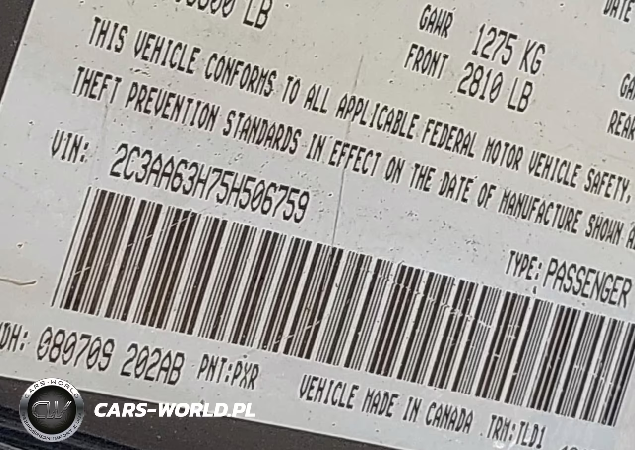 2005 Chrysler 300C VIN:2C3AA63H75H506759 - 9