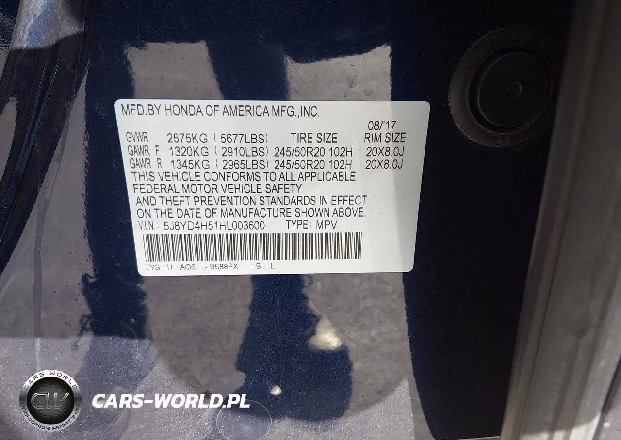 2017 Acura Mdx Technology Package VIN:5J8YD4H51HL003600 - 9