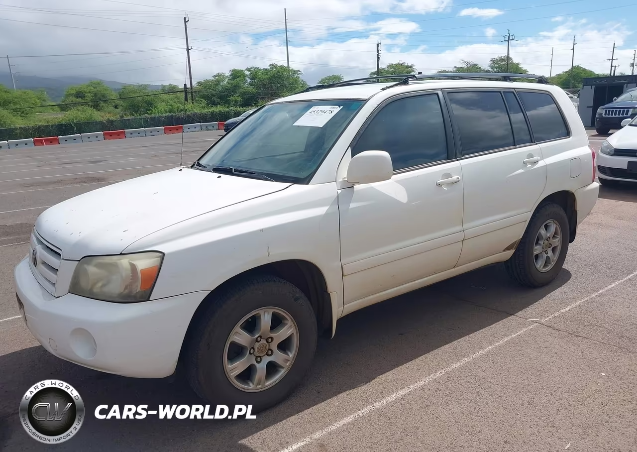 2007 Toyota Highlander Sport V6-V6 (2 Rows) (A5) VIN:JTEGP21A670126639 - 2