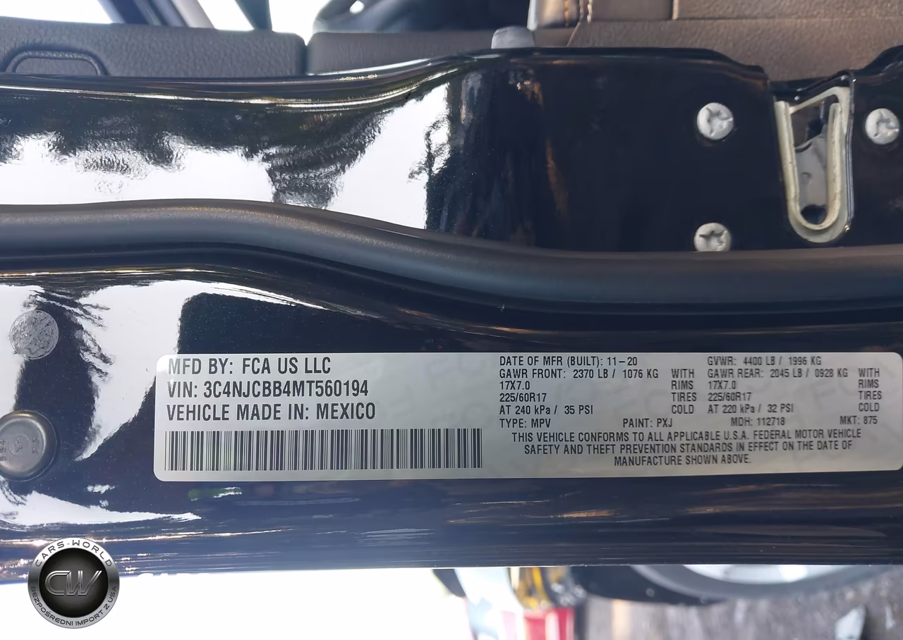 2021 Jeep Compass Latitude Fwd VIN:3C4NJCBB4MT560194 - 9