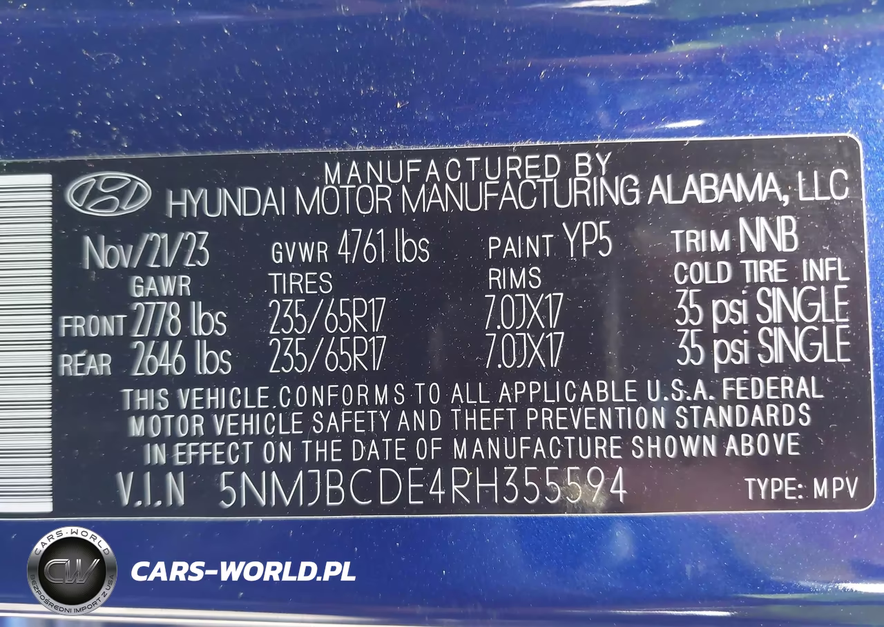 2024 Hyundai Tucson Sel VIN:5NMJBCDE4RH355594 - 9