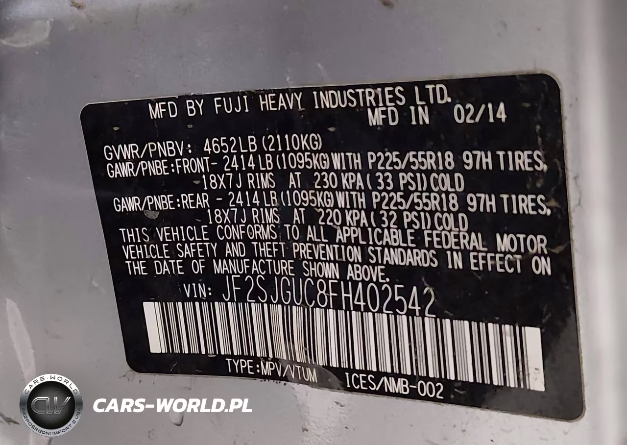 2015 Subaru Forester 2.0Xt Touring VIN:JF2SJGUC8FH402542 - 9