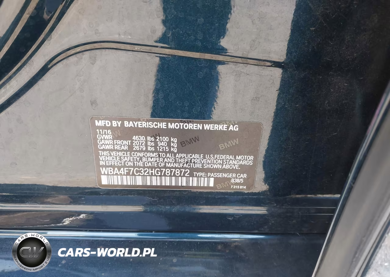 2017 BMW 430I Gran Coupe VIN:WBA4F7C32HG787872 - 9
