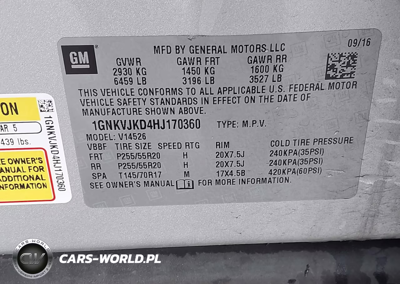2017 Chevrolet Traverse Premier VIN:1GNKVJKD4HJ170360 - 9