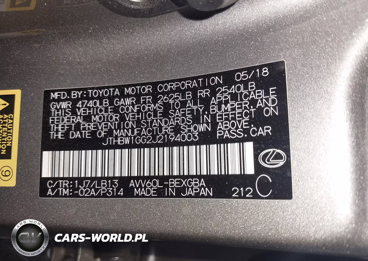 2018 Lexus Es 300H VIN:JTHBW1GG2J2194003 - 9