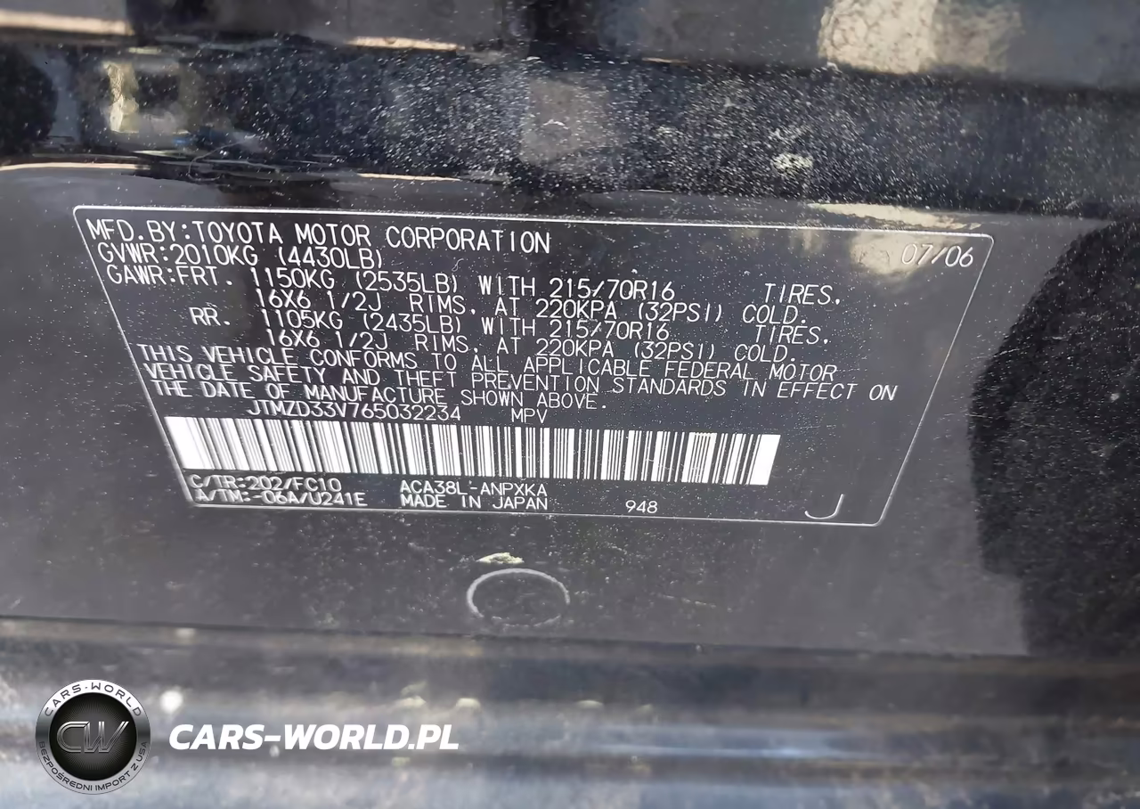 2006 Toyota Rav4 VIN:JTMZD33V765032234 - 9