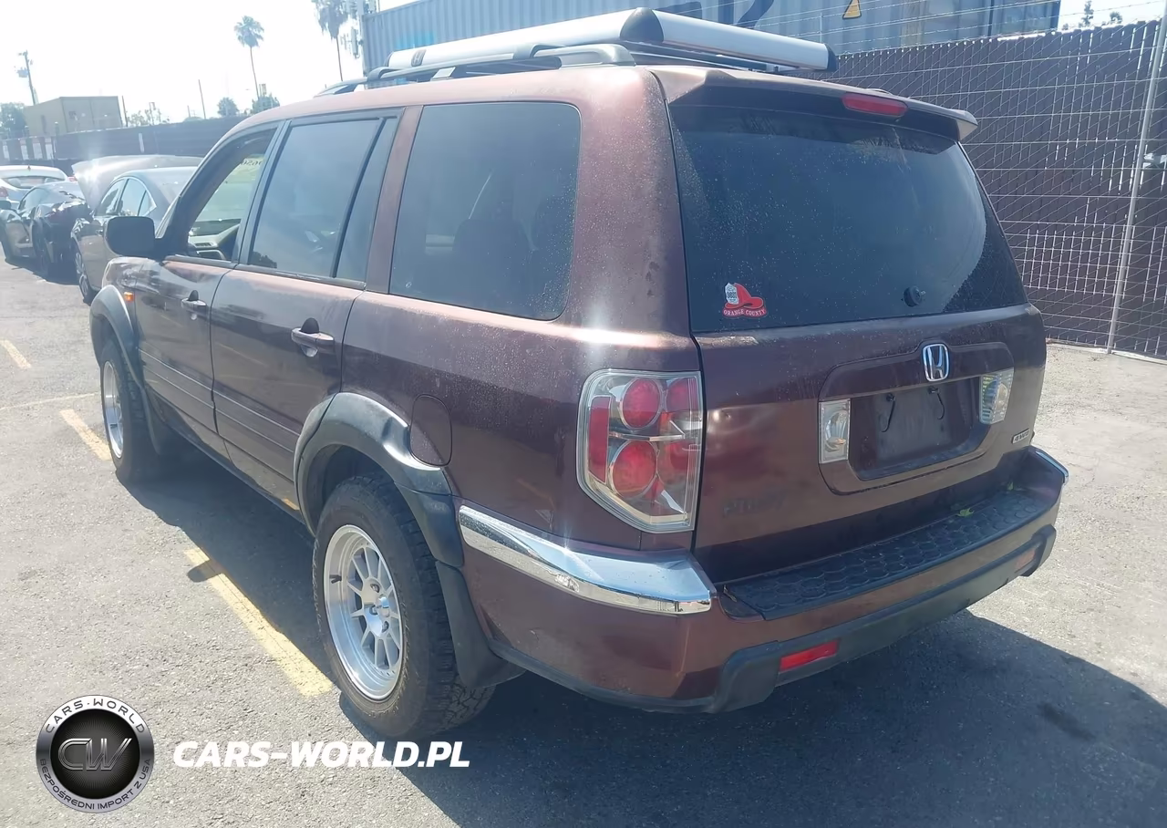 2007 Honda Pilot Ex-L VIN:2HKYF18637H503051 - 3