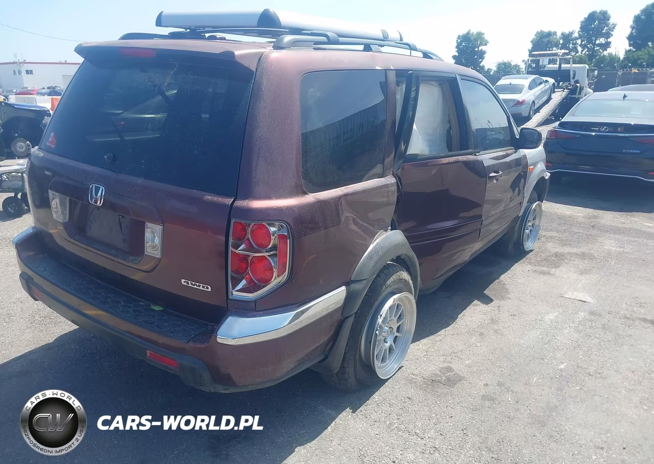 2007 Honda Pilot Ex-L VIN:2HKYF18637H503051 - 4