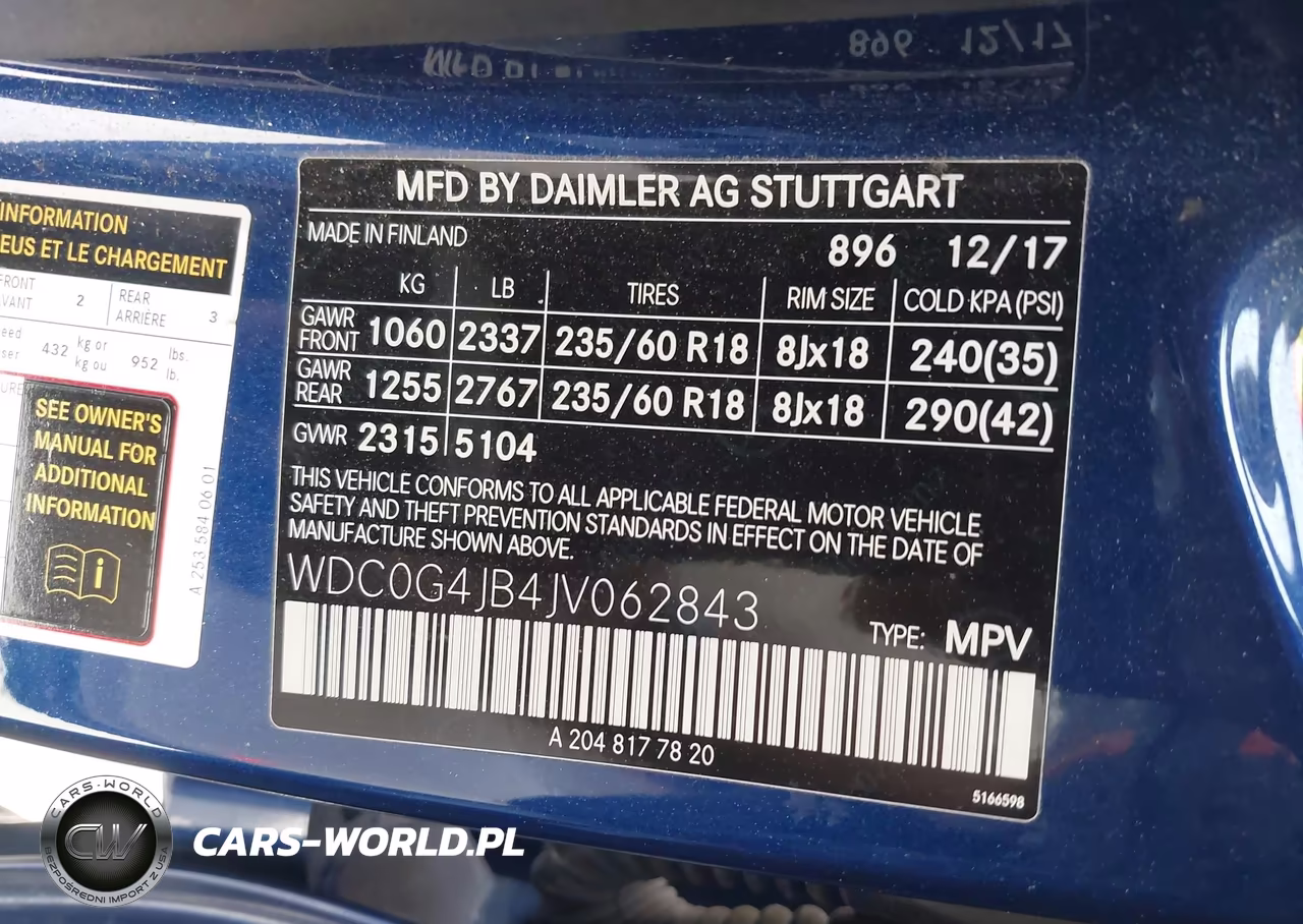 2018 Mercedes-Benz Glc 300 VIN:WDC0G4JB4JV062843 - 9