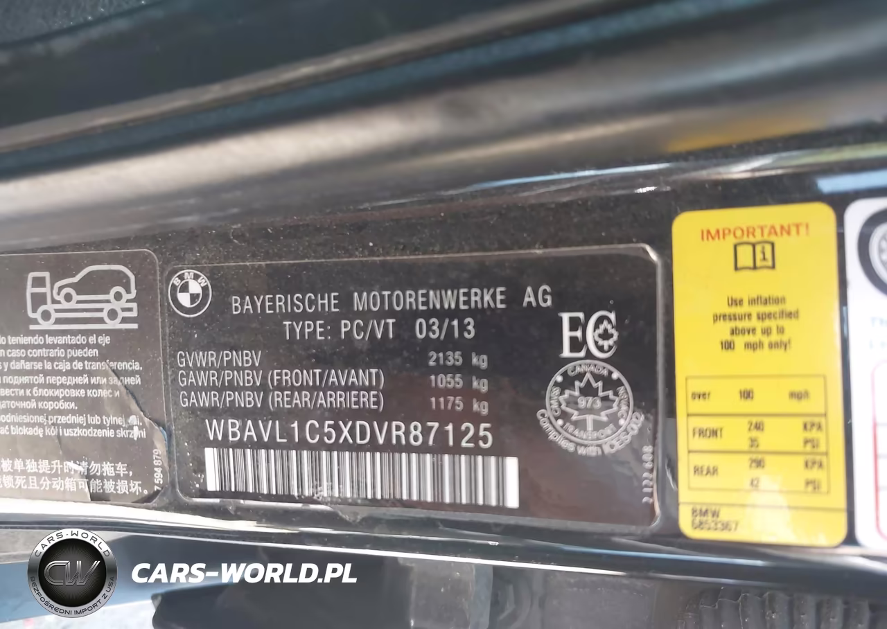 2013 BMW X1 xDrive28I VIN:WBAVL1C5XDVR87125 - 9
