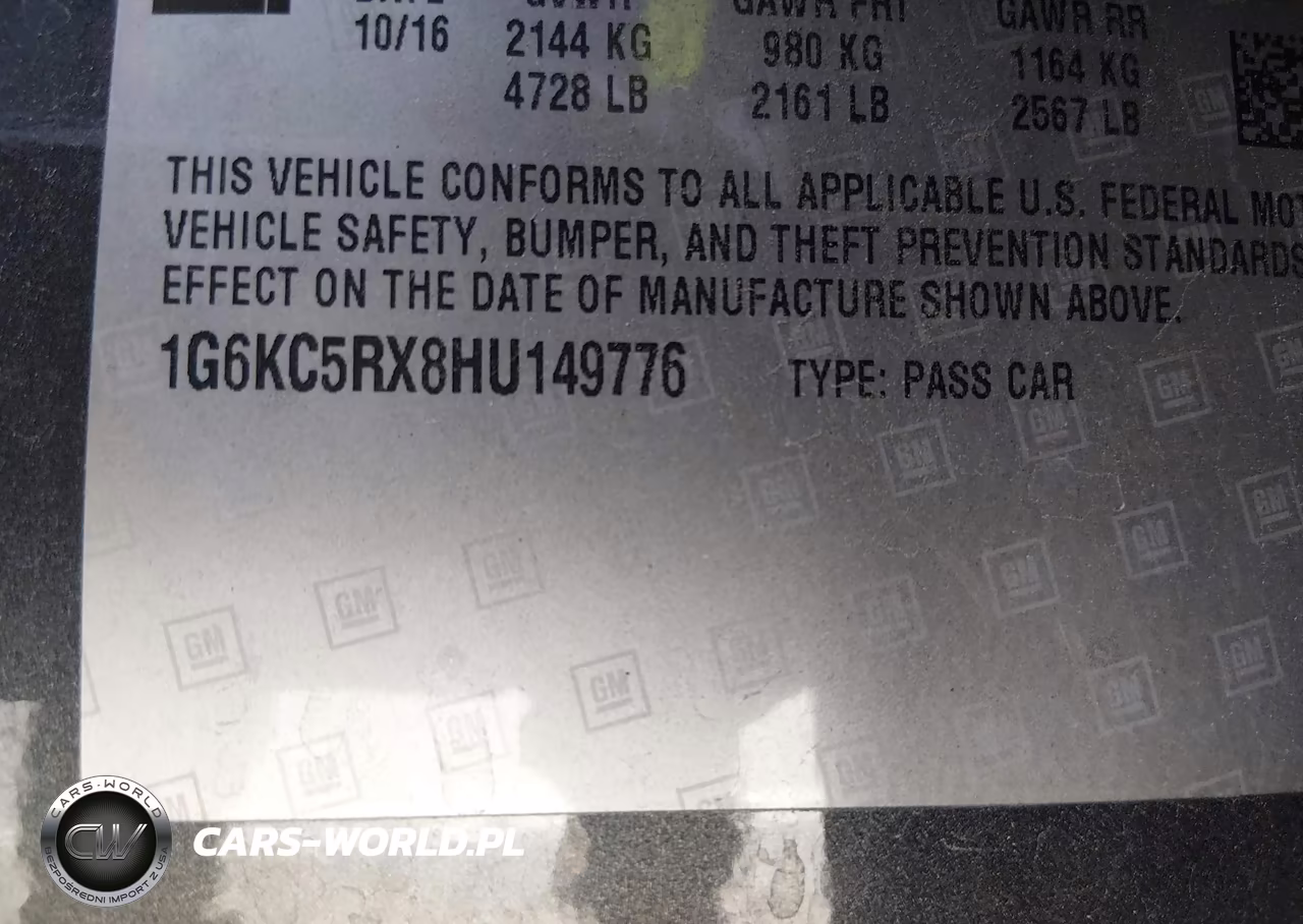 2017 Cadillac Ct6 Luxury VIN:1G6KC5RX8HU149776 - 9
