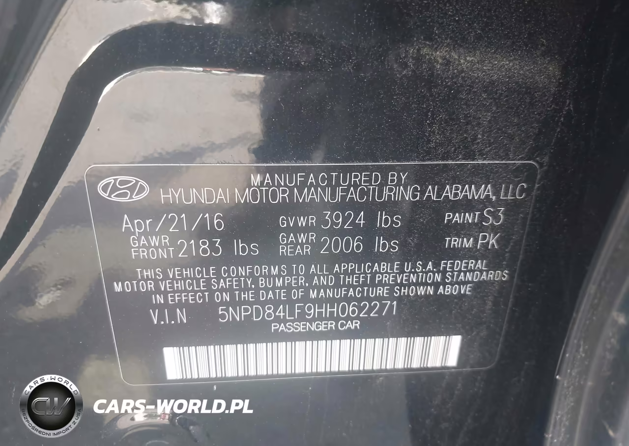 2017 Hyundai Elantra Se VIN:5NPD84LF9HH062271 - 9