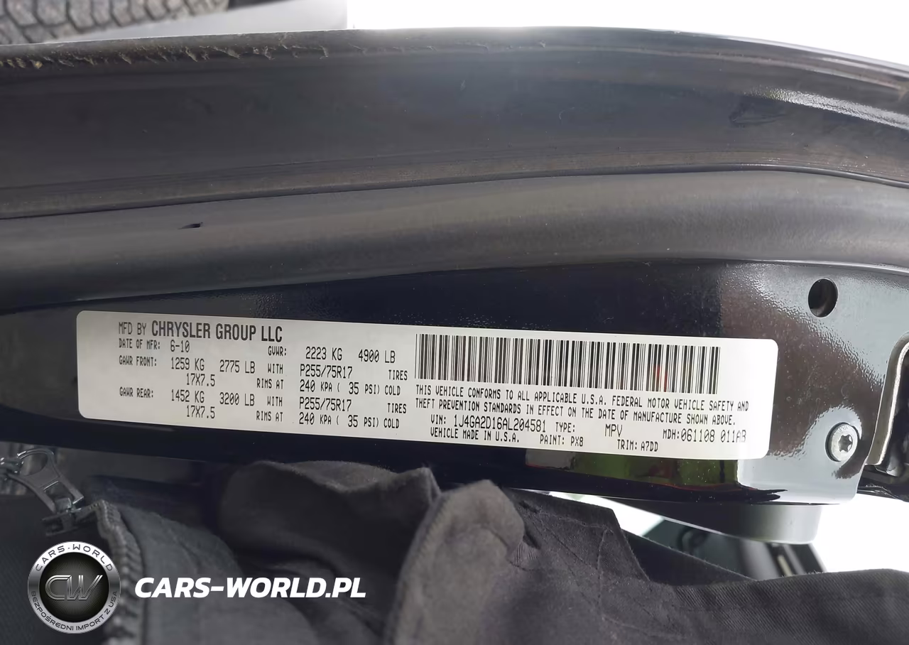 2010 Jeep Wrangler Sport VIN:1J4GA2D16AL204581 - 9