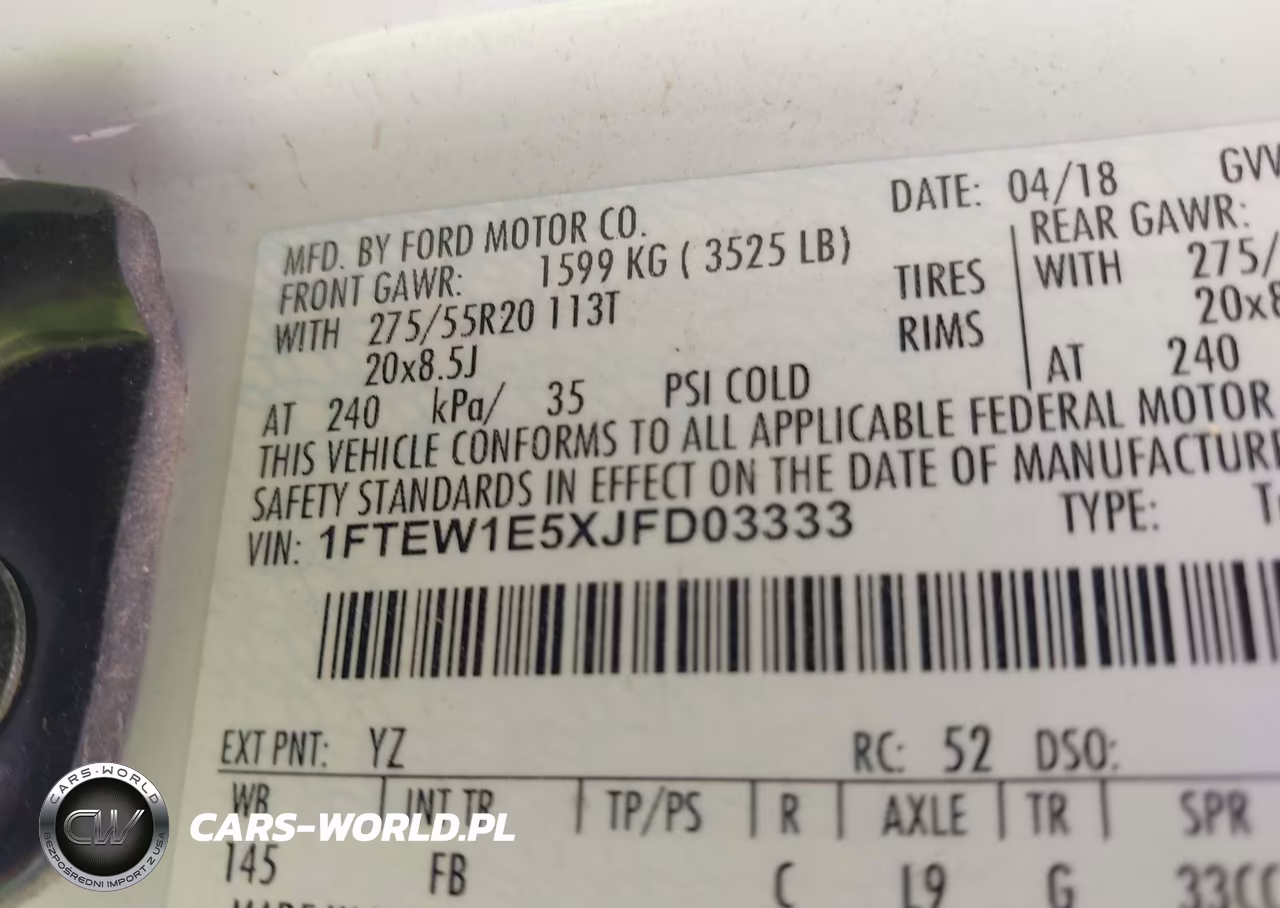 2018 Ford F-150 Xlt VIN:1FTEW1E5XJFD03333 - 9