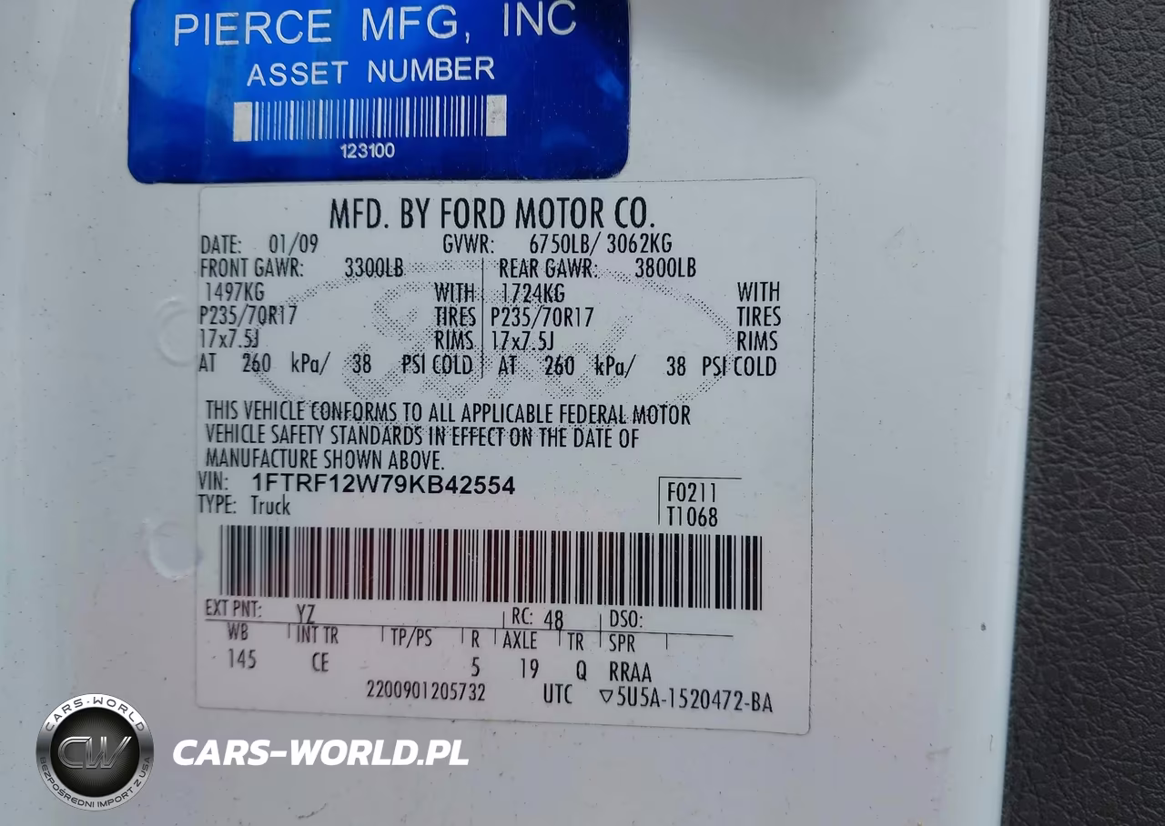 2009 Ford F-150 Stx-Xl-Xlt-Xlt W-Midbox Prep VIN:1FTRF12W79KB42554 - 9