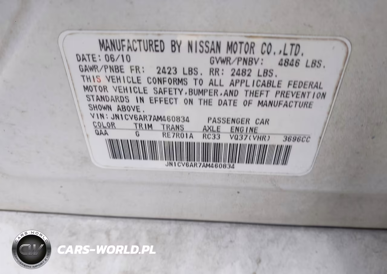 2010 Infiniti G37X VIN:JN1CV6AR7AM460834 - 9