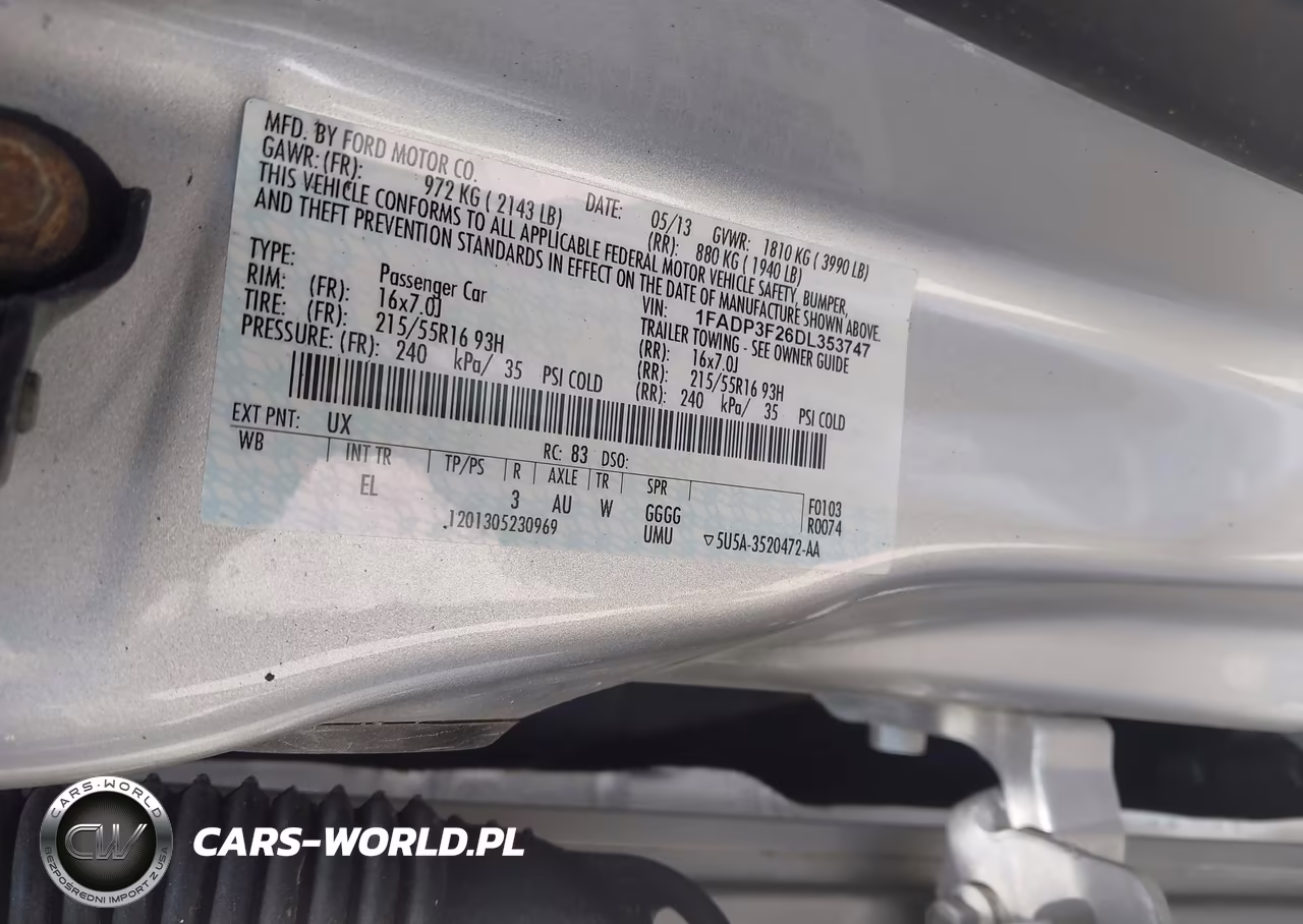 2013 Ford Focus Se VIN:1FADP3F26DL353747 - 9