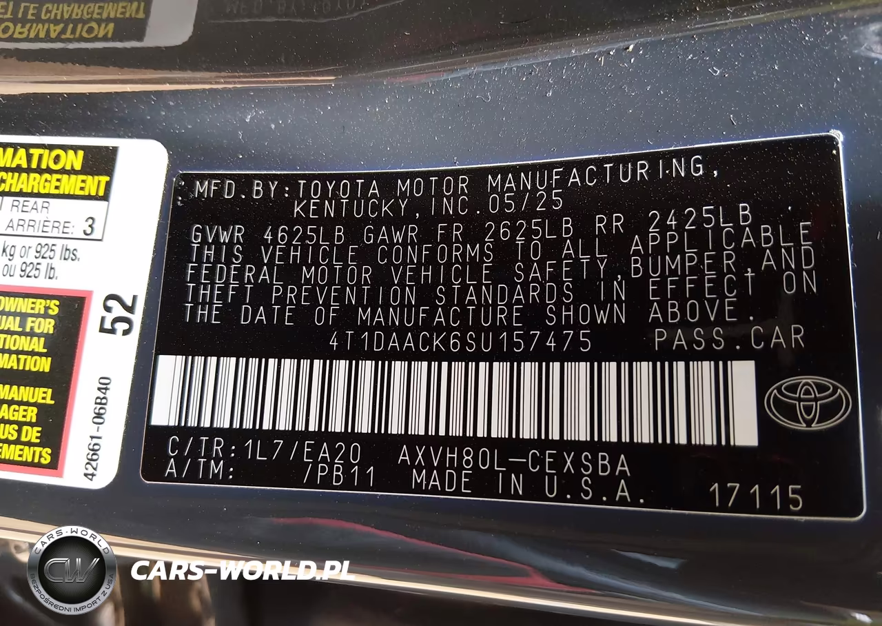 2025 Toyota Camry Se VIN:4T1DAACK6SU157475 - 9